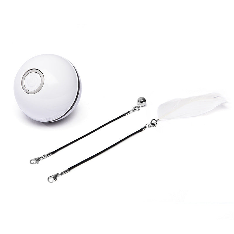 LaserPlay Auto - White with feather & bell attachments