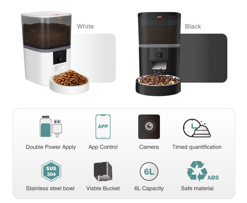 PetCam Auto Feeder - app control features
