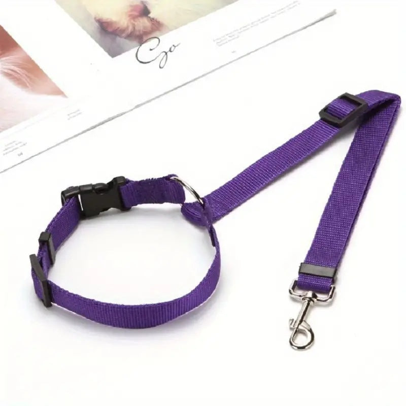 SafeRide — Adjustable Dog Car Seat Safety Harness