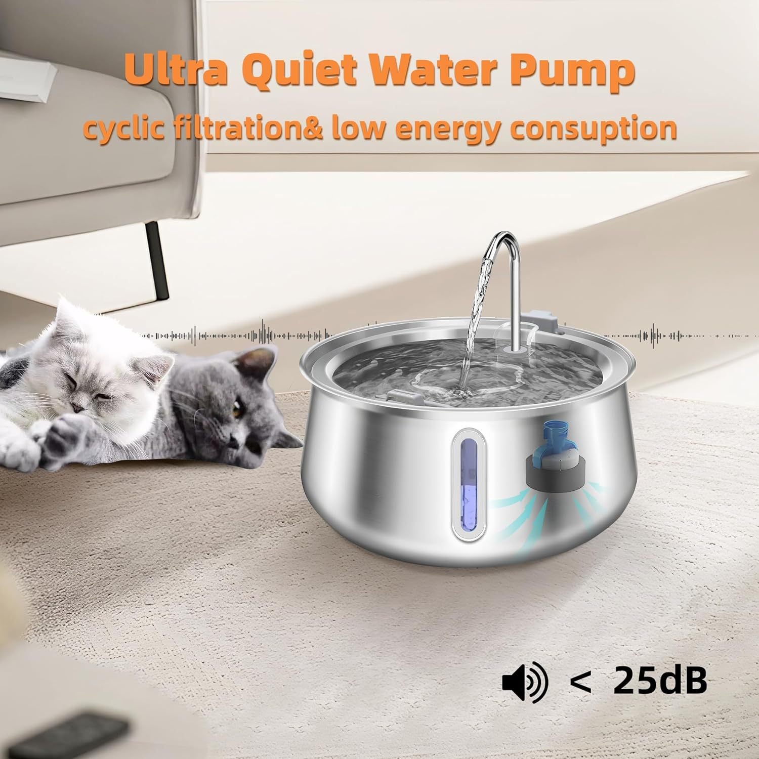 AquaFlow Pro Pet Water Fountain - view 2