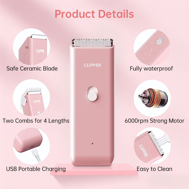 ClipPro — Quiet Waterproof Cordless Pet Clippers