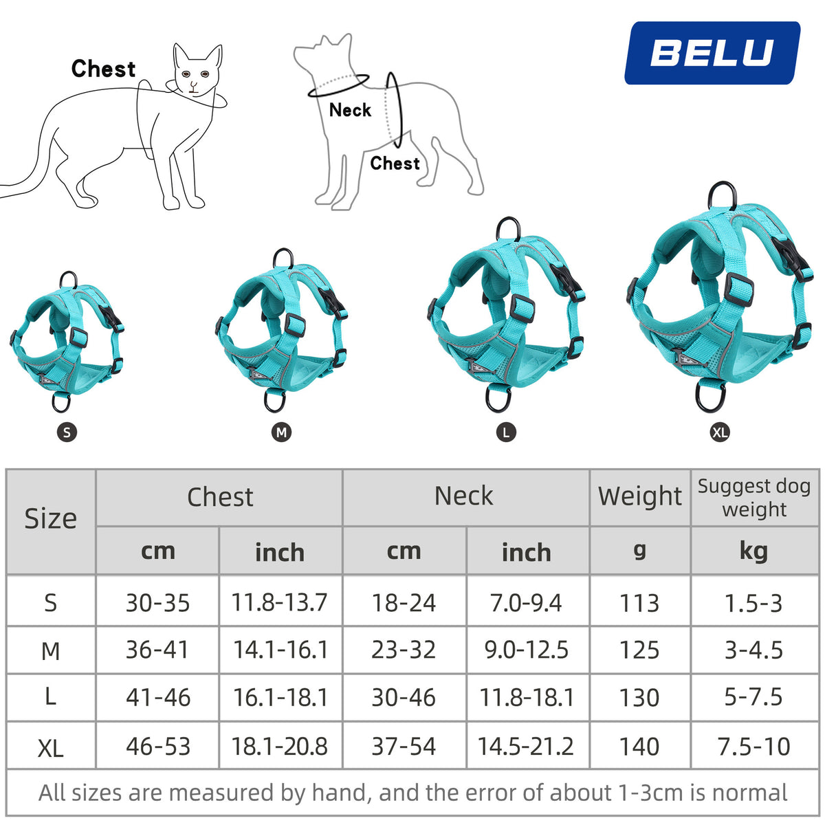 StepSafe — Reflective Breathable Cat & Dog Harness