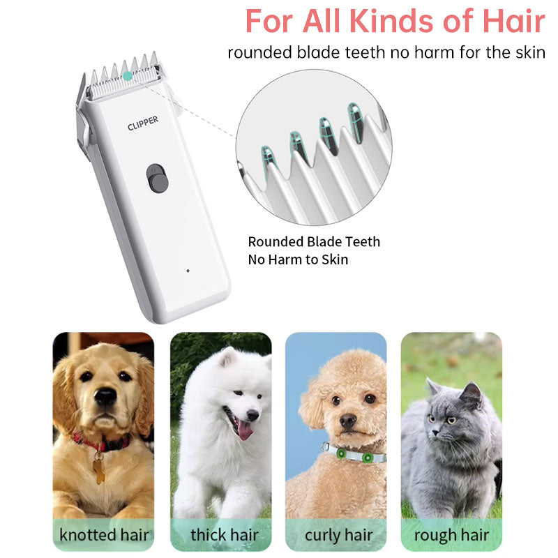 ClipPro — Quiet Waterproof Cordless Pet Clippers