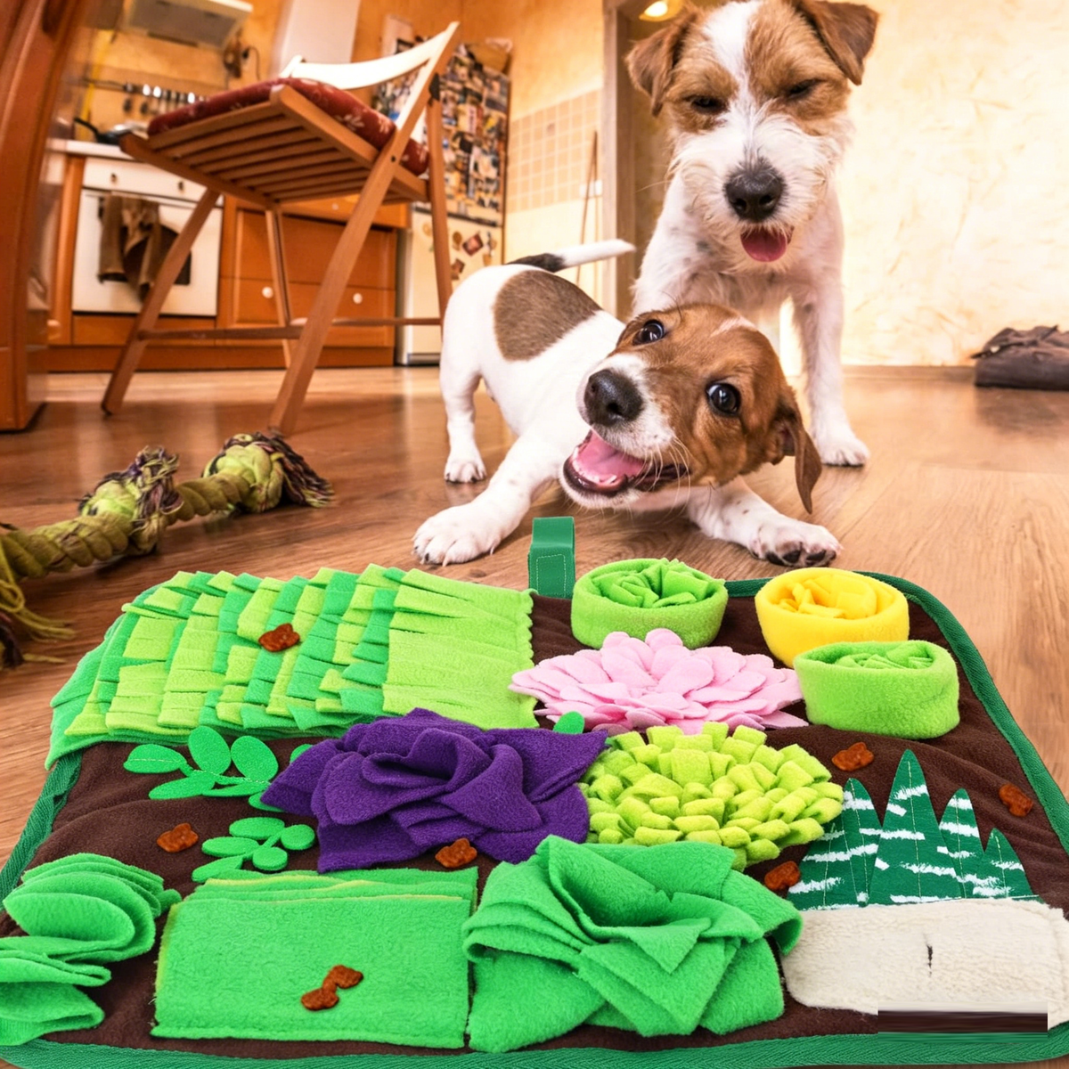 SniffGrid — Enrichment Snuffle & Slow Feeder Mat