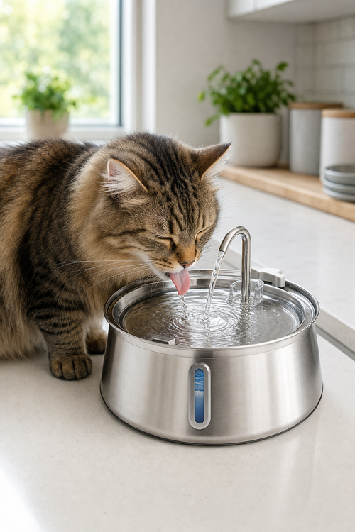 AquaFlow — 4L Filtered Pet Water Fountain